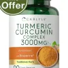 Carlyle Turmeric Curcumin with Black Pepper 3000mg - 90 Powder Capsules